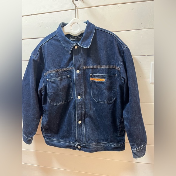 PELLE PELLE MARC BUCHANAN Dark Blue Denim Jacket L - Picture 3 of 9